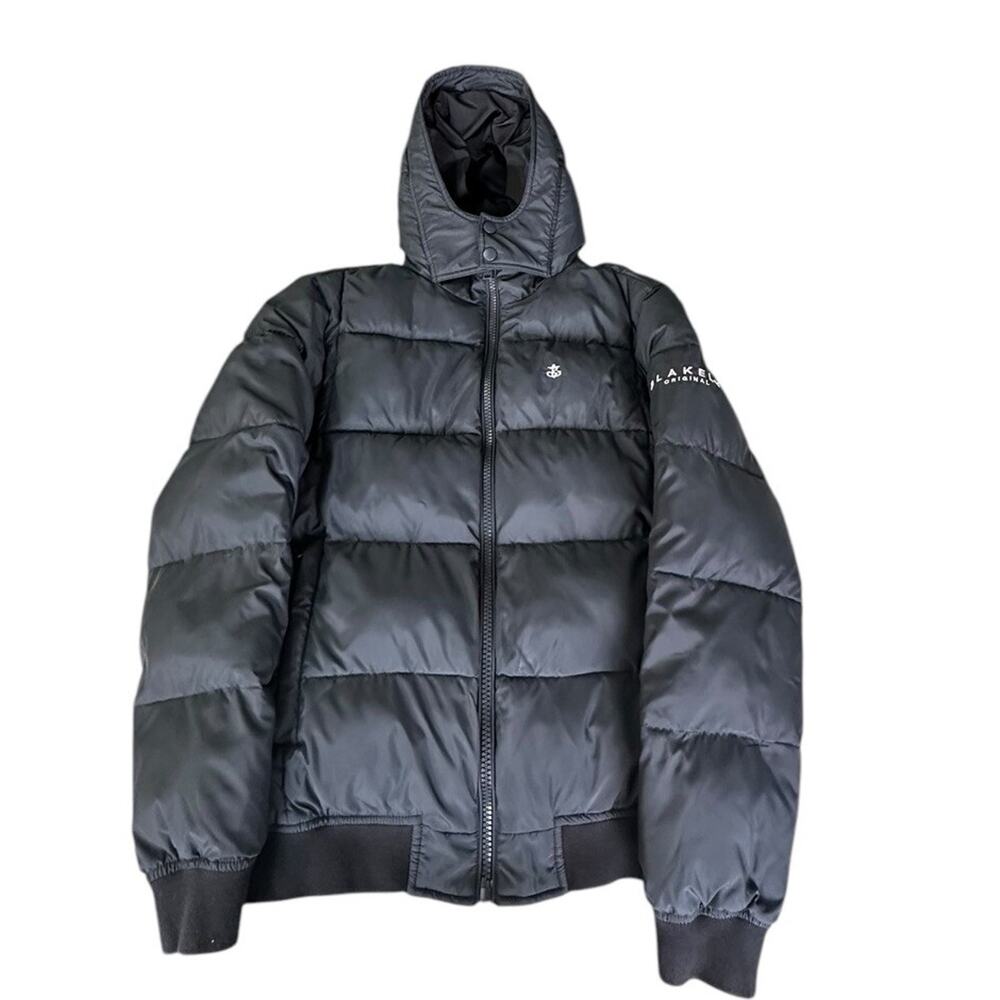 Blakely Original Puffer Coat Dark Gray/Black Mens Puffer Coat Size Medium
